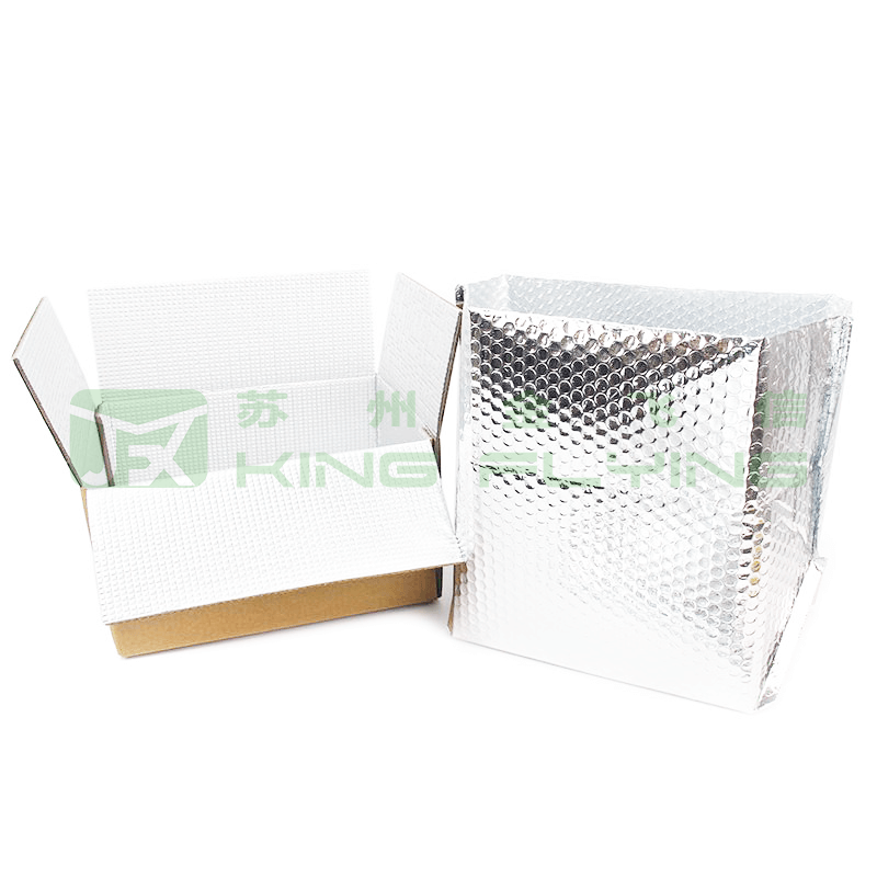 Factory Aluminum Bubble Thermal Cold Fresh Shipping Food Packaging Bag
