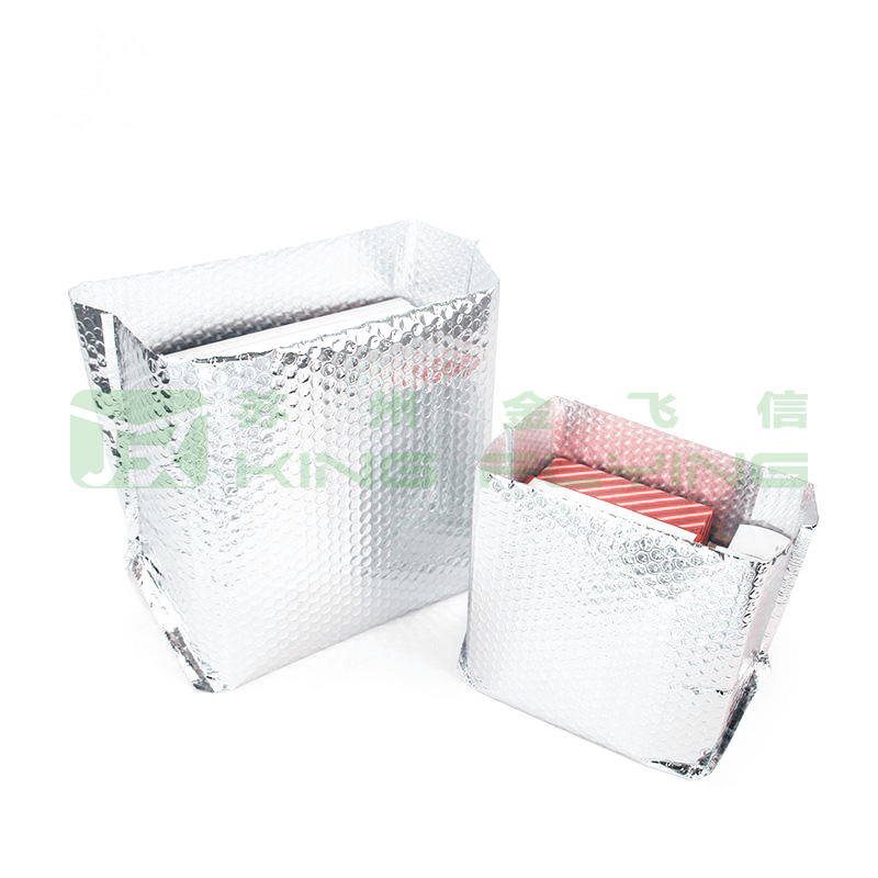 Aluminum Bubble Foil Thermal Insulated Cooler Bag For Food Packaging