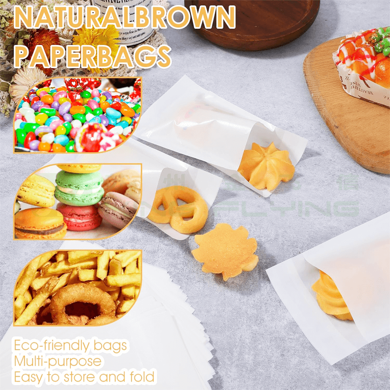 Custom Printed Recyclable Eco-friendly Glassine Bag For Clothing Packaging