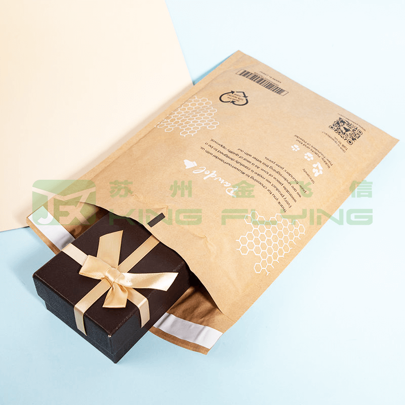 Shipping Honeycomb Cushion Courier Eco Friendly Kraft Paper Packaging Bag