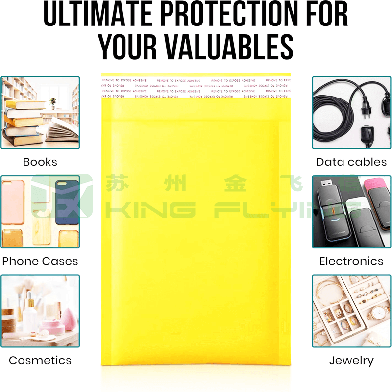 Custom Printed Kraft Bubble Bag For Delivery Courier Packaging