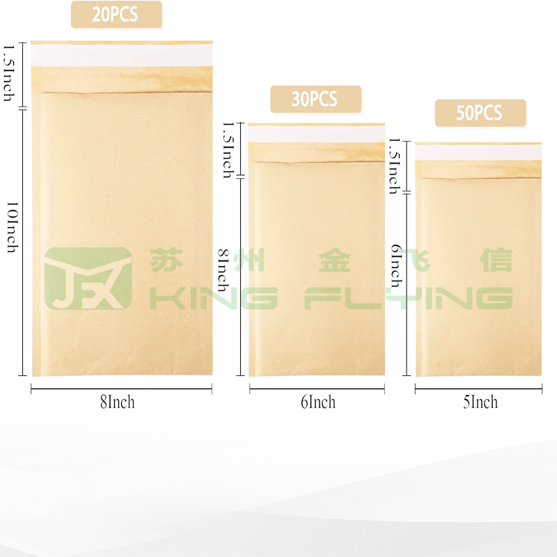 Colorful Self-adhesive Cushioned Tear-proof Shipping Kraft Bubble Postal Packaging Envelope