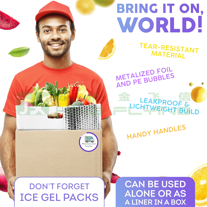 Summer Ice Cream Savior Aluminum Bubble Cold Chain Thermal Bag