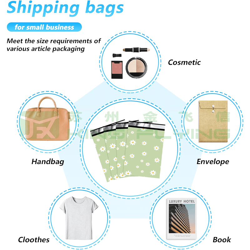 Custom Printed Mailing Recyclable Plastic Courier Packaging Bag For Clothes