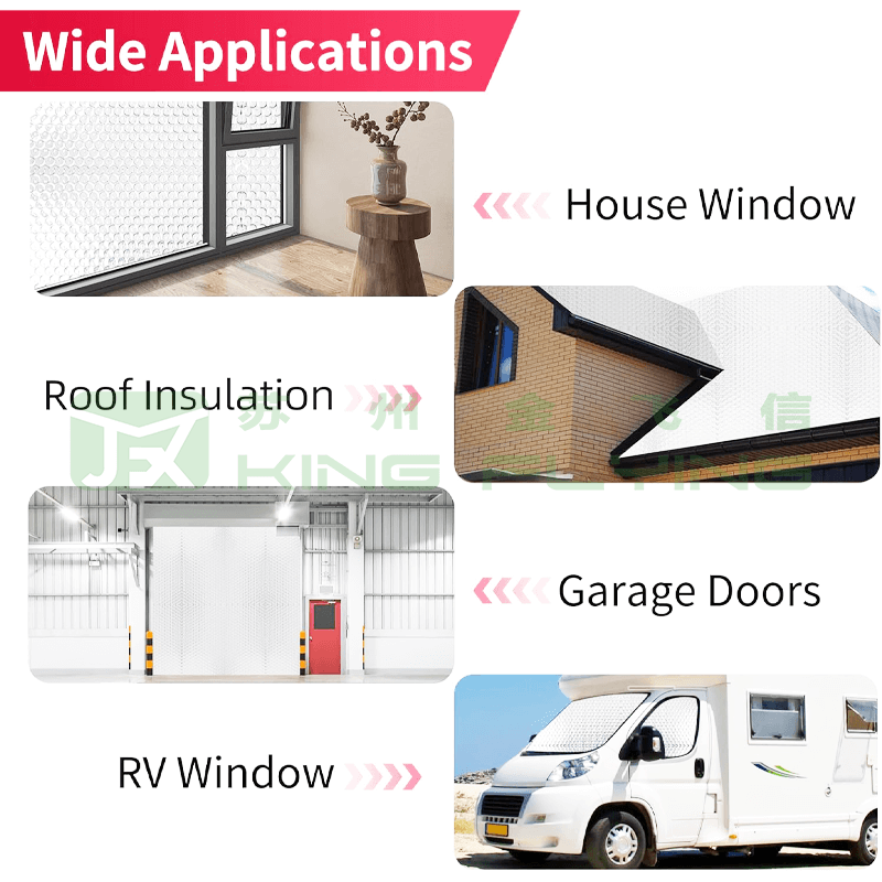 Custom Thickness Aluminum Foil Bubble Window Insulation Wrap Material