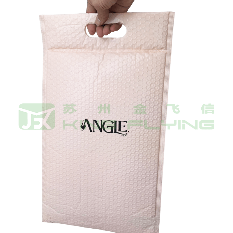 Self-adhesive Shipping Courier Poly Bubble Padded Packaging Envelope With Handle