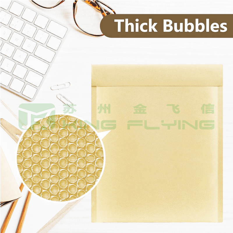 Colorful Self-adhesive Cushioned Tear-proof Shipping Kraft Bubble Postal Packaging Envelope