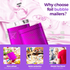 Gorgeous Metallic Bubble Mailers Waterproof Aluminum Film Padded Packaging Envelope