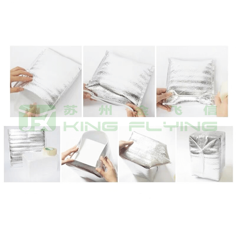 Custom Takeout Aluminum Foil Insulation Thermal Food Delivery Packaging Bag