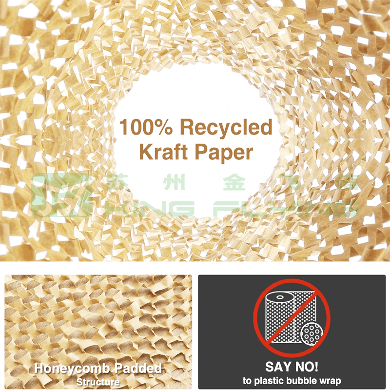 Custom Logo Printed Compostable Wrapping Kraft Honeycomb Packaging Mailer