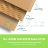 Biodegradable Paper Honeycomb Padded Mailing Bag For Courier Delivery Packaging