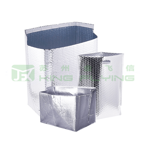 Takeout Delivery Aluminum Bubble Thermal Bag For Restaurant Food Packaging