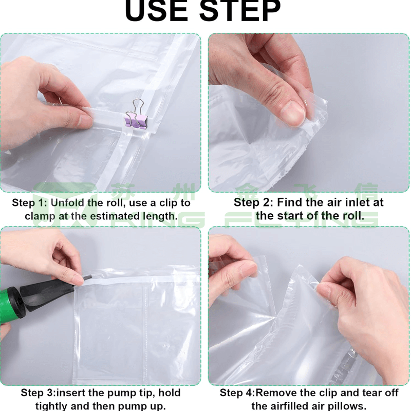 Factory Direct OEM Environmentally Friendly Recyclable Air Pillow Packaging Bag