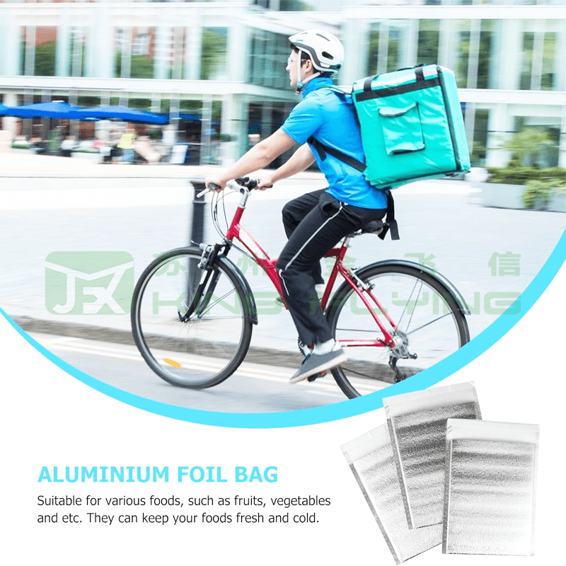 Wholesale Disposable Aluminum Foil Insulated Thermal Cooler Packaging Bag