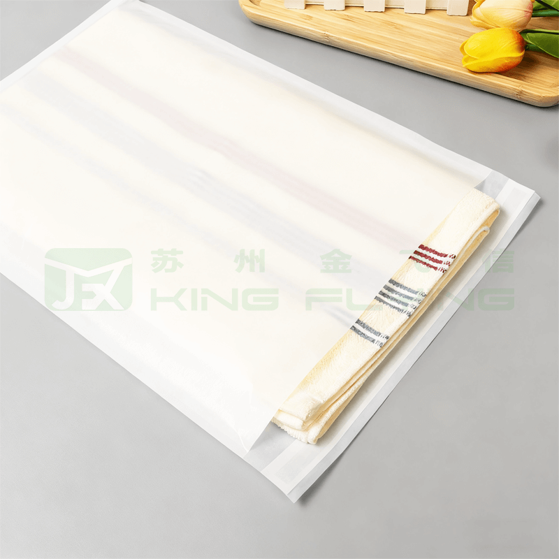Biodegradable Eco-Friendly Wax Coated Custom Printed Dustproof Glassine Paper Bag
