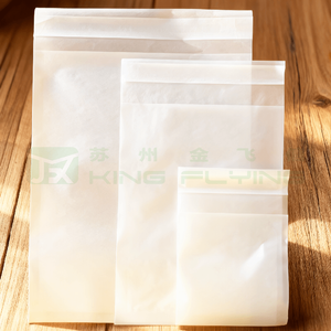 Custom Size Biodegradable Recycled Waterproof Wax Coated Glassine Paper Bag