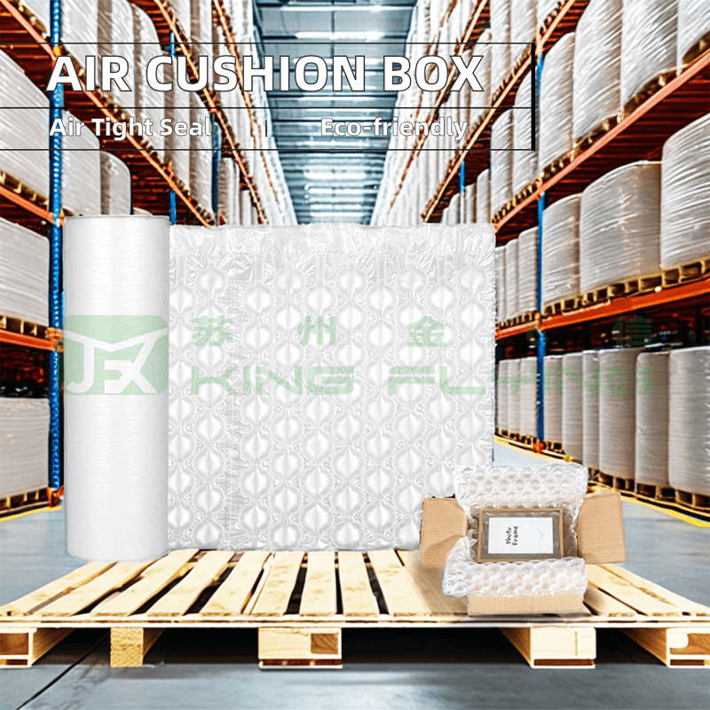 Eco-Friendly Recyclable Air Cushion Bubble Packaging Film For Shipping