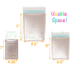 Custom Size Printed Travel T-shirts Metallic Packaging Bubble Bag