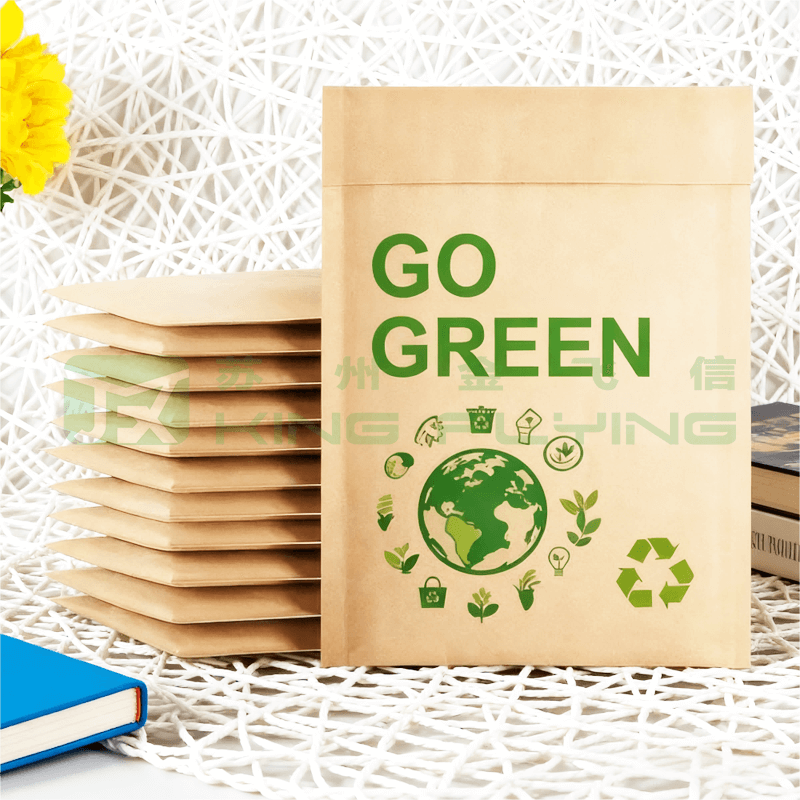 Custom Biodegradable Kraft Paper Mailing Honeycomb Padded Packaging Bag