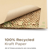 No Plastic Eco-Friendly 100% Recyclable Honeycomb Padded Kraft Packaging Envelope