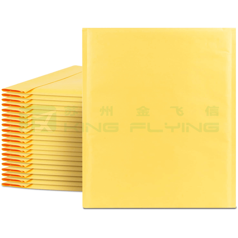 High Strength Reusable Custom Eco Friendly Kraft Paper Bubble Bag