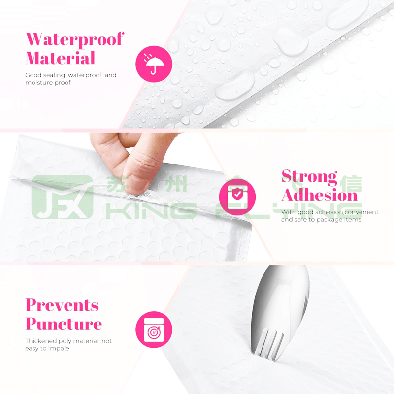 Custom Logo Shipping Poly Bubble Wrap Design Padded Packaging Envelope