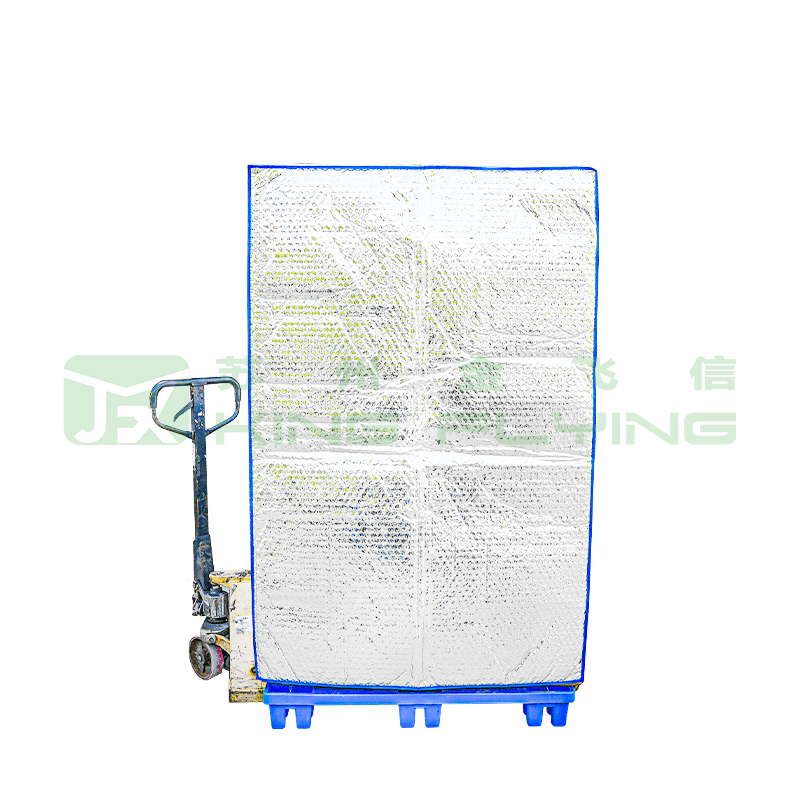 Custom Reflective Aluminum Foil Bubble Blanket Pallet Thermal Packaging Cover