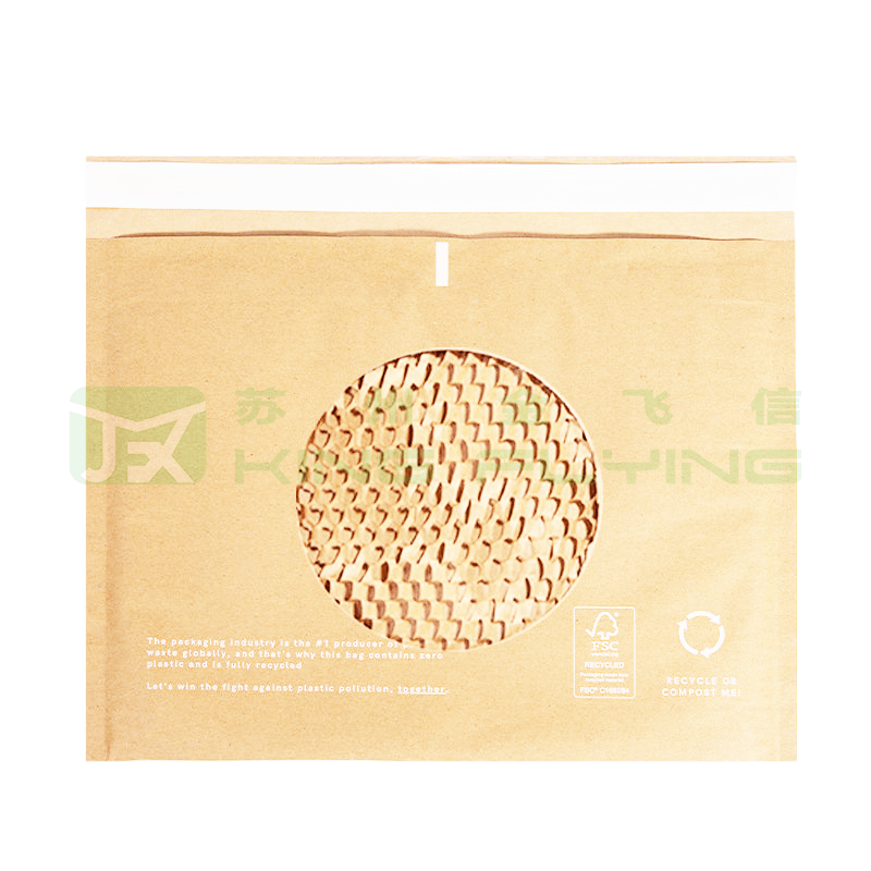 Biodegradable Sustainable Clothing Shipping Packaging Honeycomb Paper Envelope