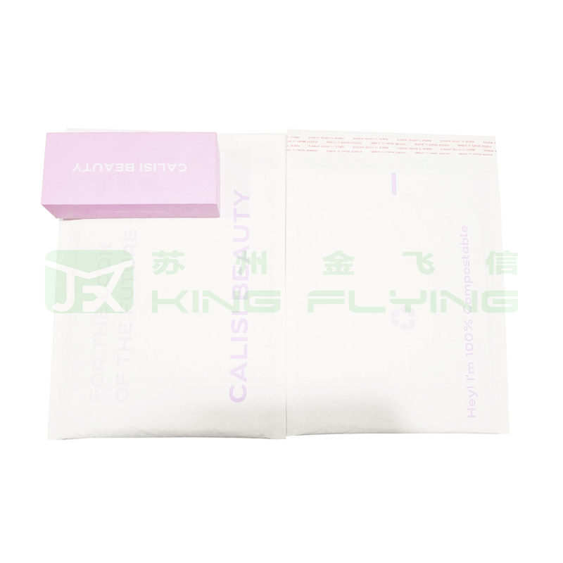 100% Recyclable Kraft Paper Mailing Biodegradable Honeycomb Padded Mailer