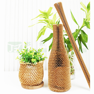 Shock Absorbent Eco Friendly Honeycomb Kraft Sleeve For Bottle Protection