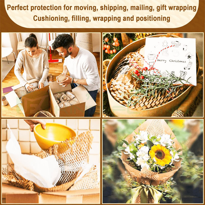 Lightweight Strong Honeycomb Paper Roll For Wrapping Padding