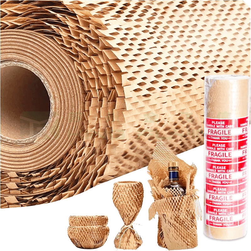 100% Recyclable Protective Filling Buffer Honeycomb Cushion Paper Roll