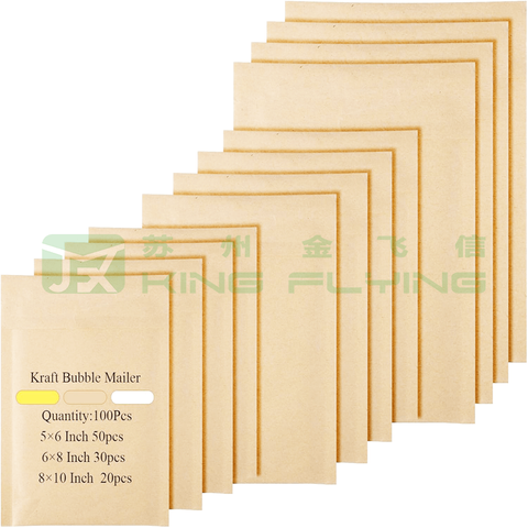 Green Packaging Solution Kraft Bubble Mailer For Carbon Footprint Reduction