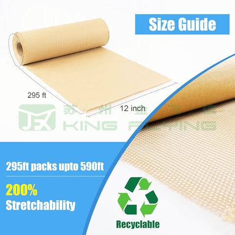 Wholesale Custom Printed Honeycomb Kraft Wrapping Cushion Paper Roll