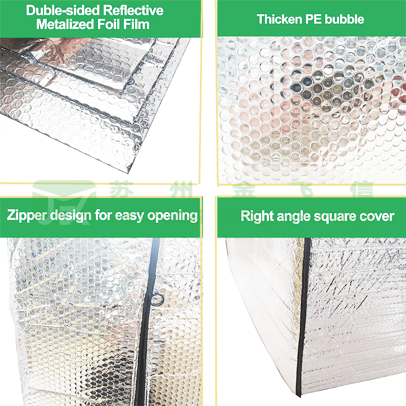 Customized Reusable Heavy Duty Eco Green Insulation Thermal Pallet Cover