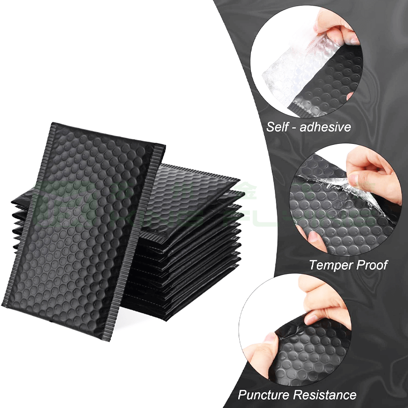Metallic Bubble Aluminum Foil Shipping Bag For Cosmetics Packaging