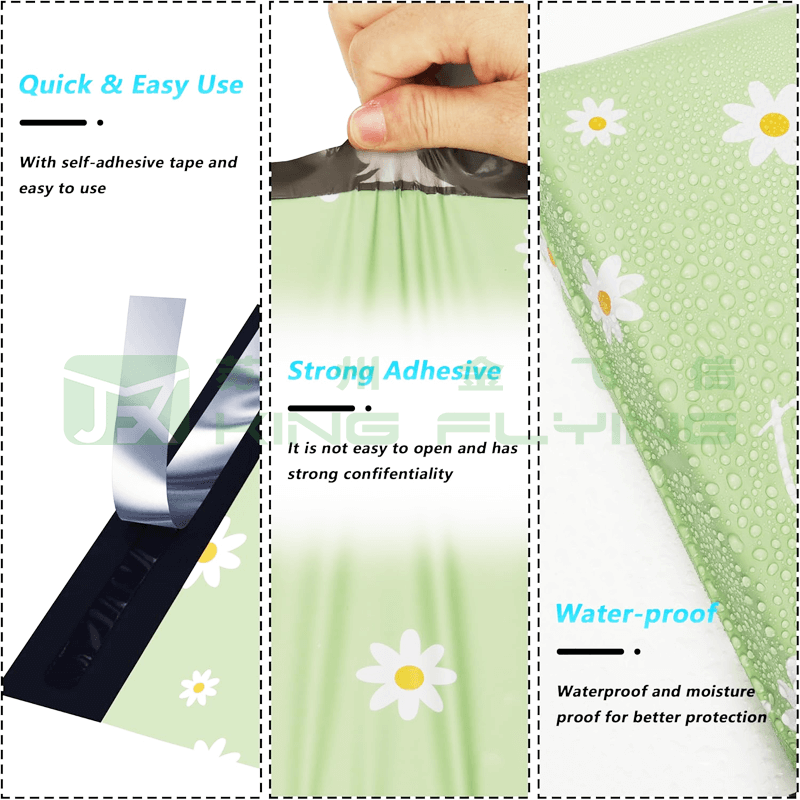 Custom Printed Mailing Recyclable Plastic Courier Packaging Bag For Clothes