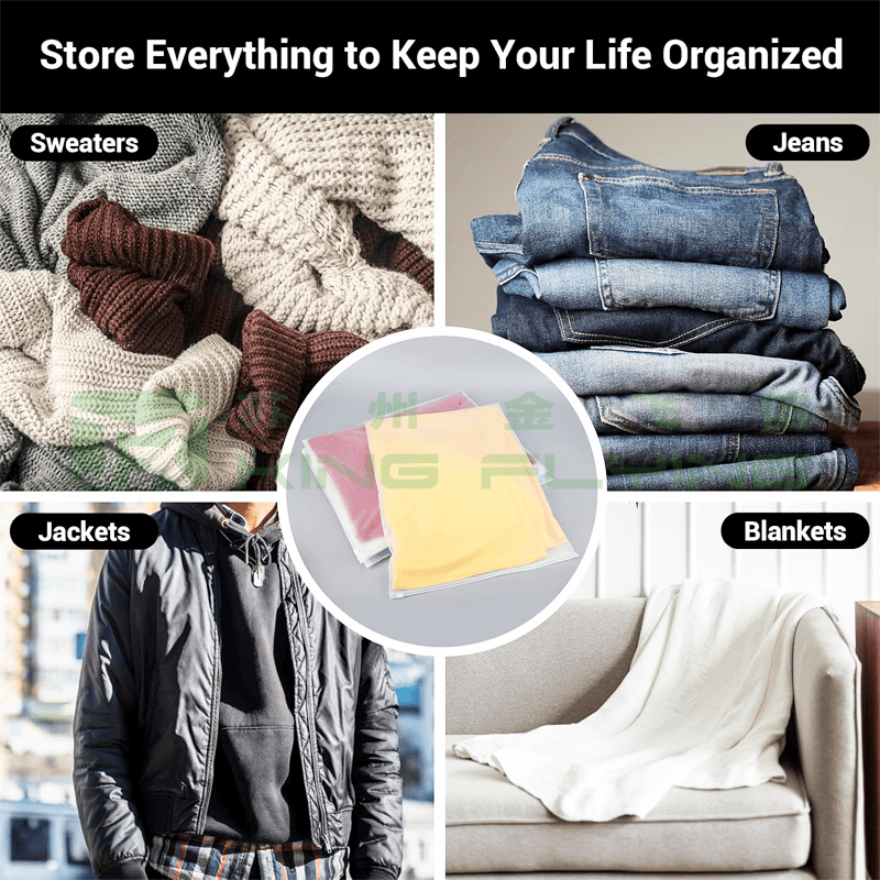 Hot Sale Clothes Zipper Custom Frosted Plastic Packaging Bag