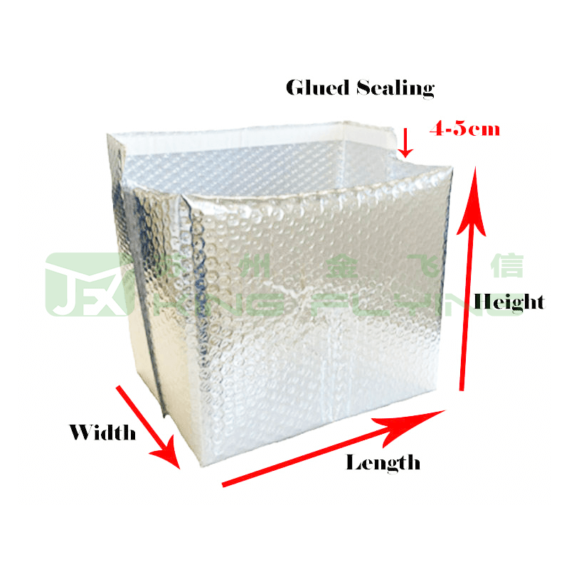 Seal Aluminum Foil Thermal Hot Food Delivery Cooler Packaging Bag