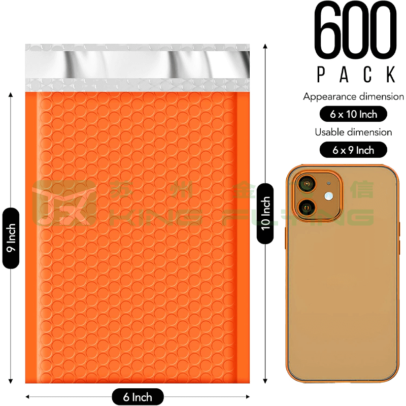 Customization Printed Colorful Logo Poly Bubble Bag For Clothing Packaging