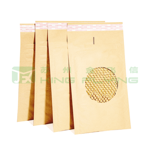 Kraft Honeycomb Paper Packaging Bag For Jewelry Shipping