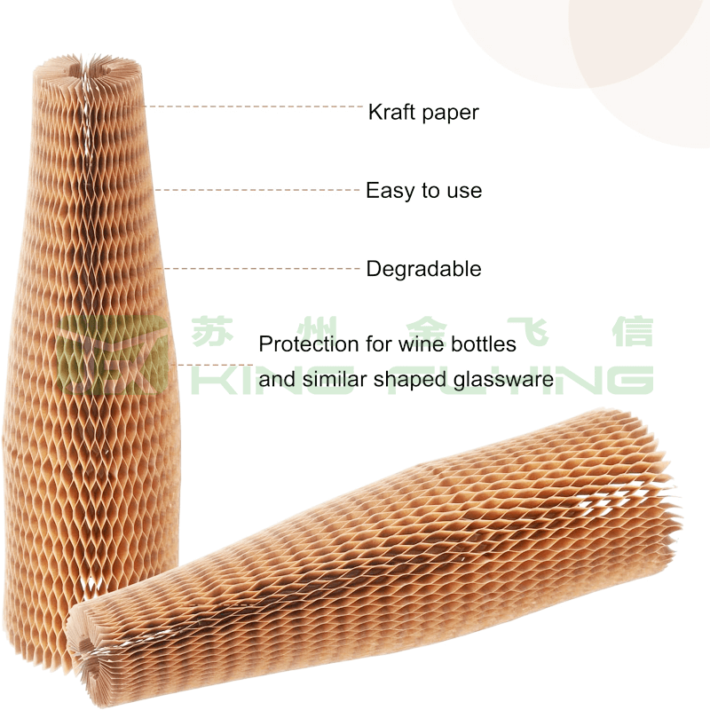 Hot Selling Wine Bottle Protector Honeycomb Sleeve For Packaging