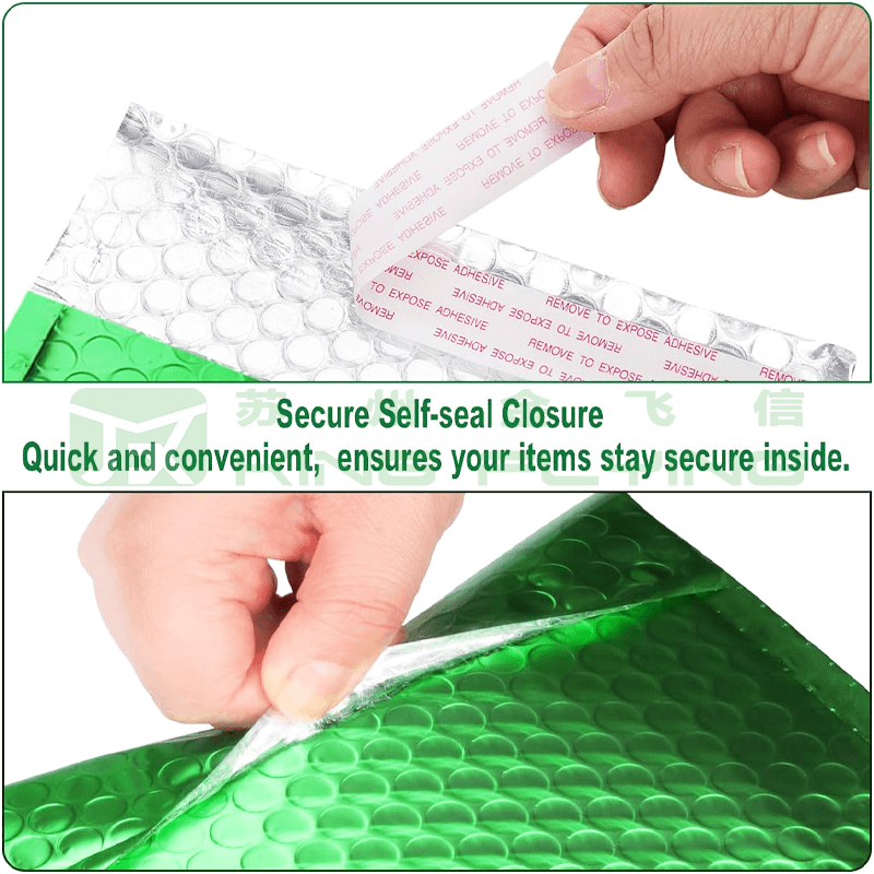 Aluminum Foil Bubble Plastic Metallic Bag For Cell Phone Delivery