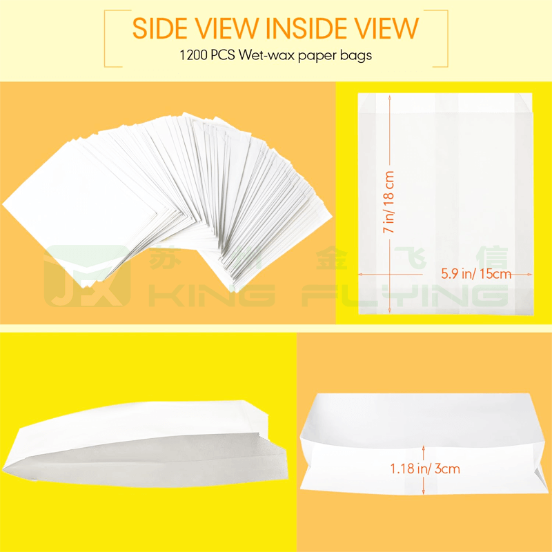 Custom Eco-Friendly Glassine Waterproof Biodegradable Durable Underwear Packaging Paper Bag