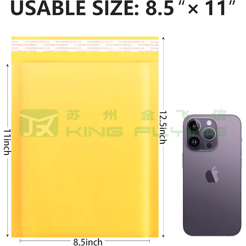 Custom Printed Kraft Bubble Packaging Mailer For Jewelry Shipping