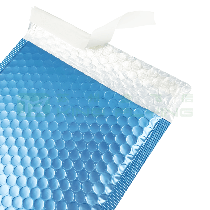 Shockproof Aluminum Film Metallic Bubble Express Packaging Bag
