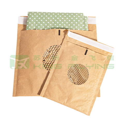 Shock Resistance Self Sealing Kraft Honeycomb Packaging Envelope For Delivery