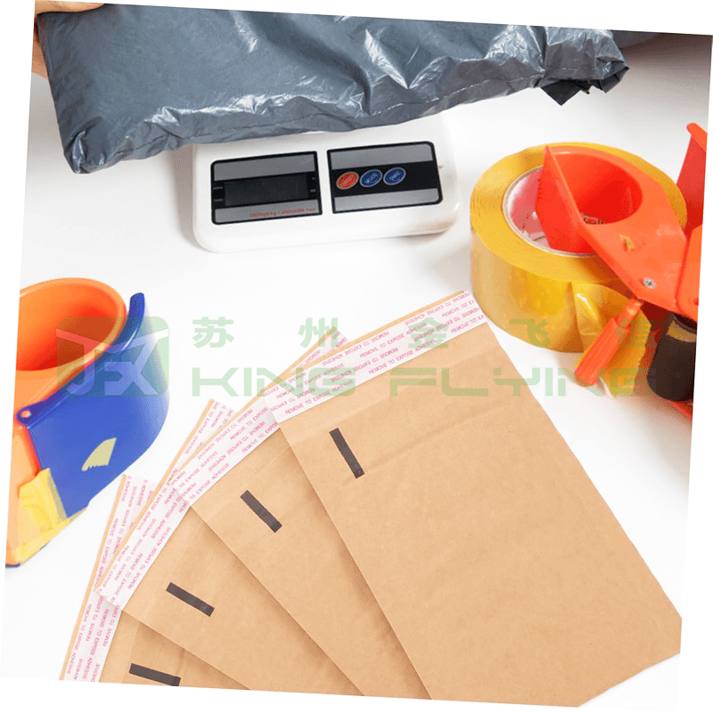 Seal Sealing Kraft Honeycomb Courier Delivery Packaging Mailer For Clothing