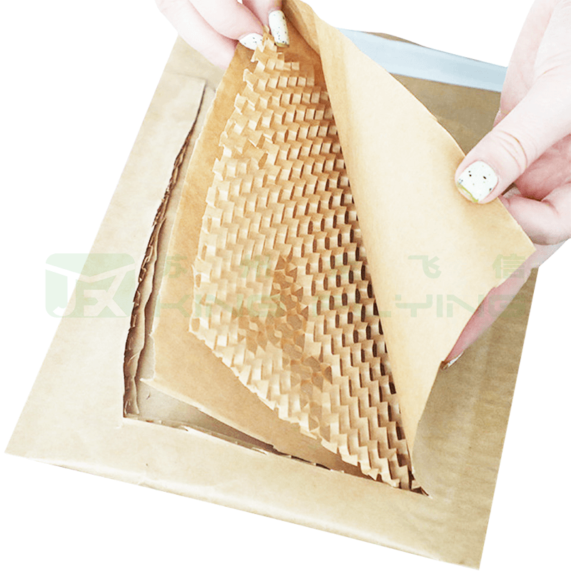 Hot Sale Kraft Paper Padded Honeycomb Recyclable Shipping Bag