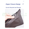 Custom Frosted Eco Friendly Zipper Plastic Packaging Bag For Clothes